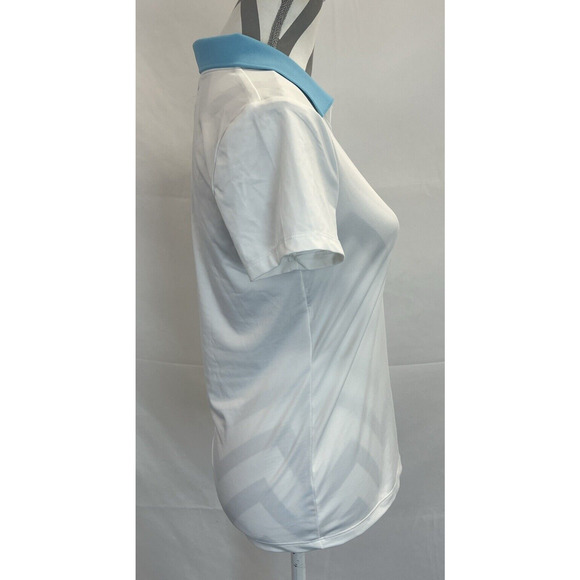 Tommy Bahama Womens Active Golf Light Blue Collar Short Sleeve Shirt Size Small - Picture 2 of 10